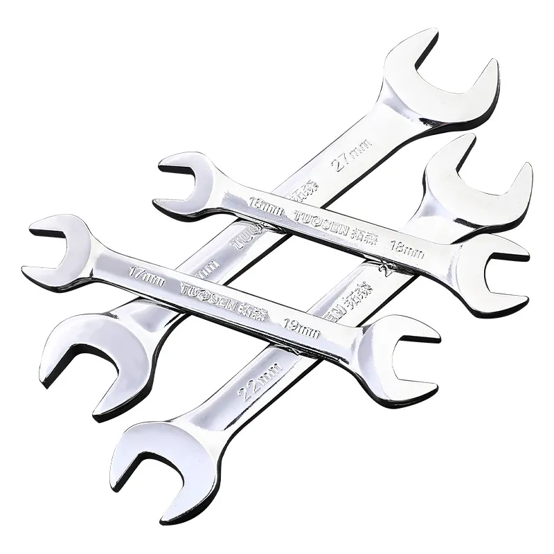 Complete 8-32mm Mirror Polished Double Open End Wrench Set – 45# Carbon Steel Metric Spanner Kit, Professional Hand Tool Set for Mechanical Repair